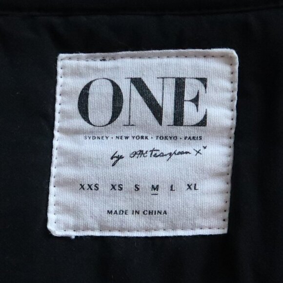 One Teaspoon Rango Black Lyocell Scoop Neck Ruffle Hem Mini Dress Size Medium M - Picture 12 of 15